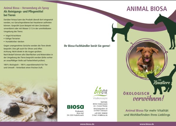 Animal Biosa "Ready to use" 3 L, Bio Ergänzungsfutter