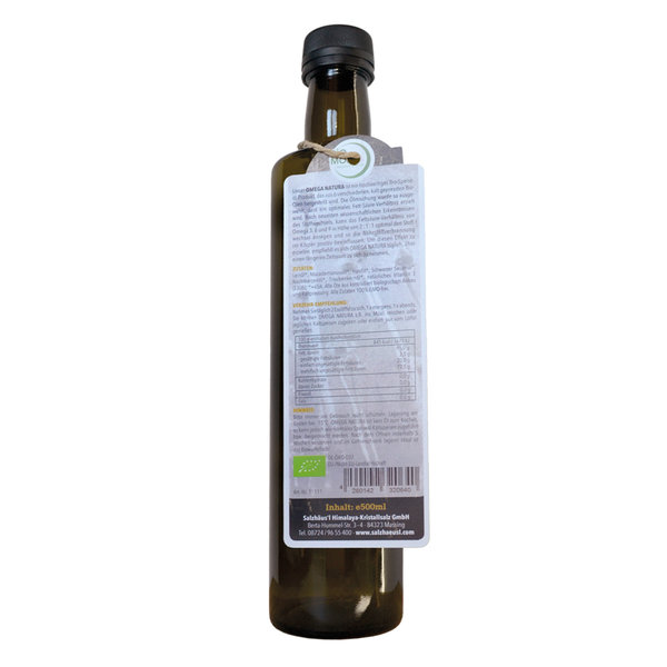 BIO Omega Natura Öl Neutral 500 ml Gourmetöl Speiseöl Omega 3 6 9