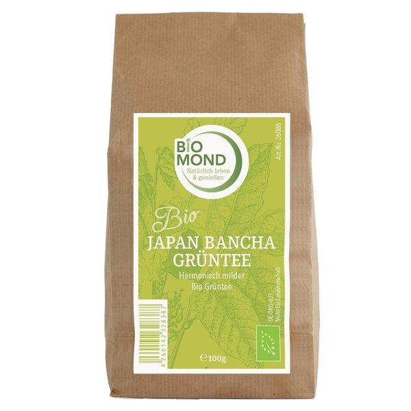 BIO Japan Bancha Grünteee von Biomond, 100 g / milder grüner Tee
