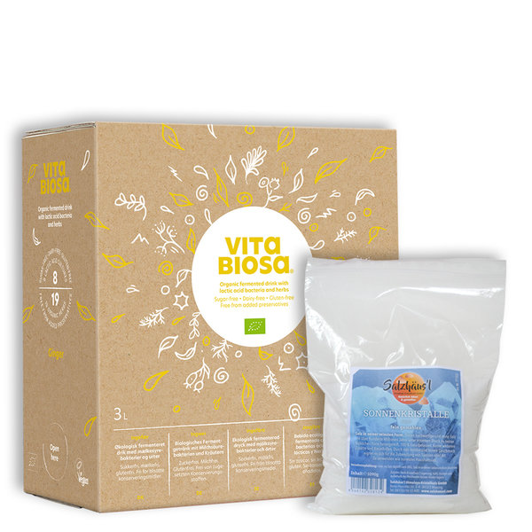 Vita Biosa Ingwer 3 L Bag-in-Box bio* + GRATIS Kristallsalz fein