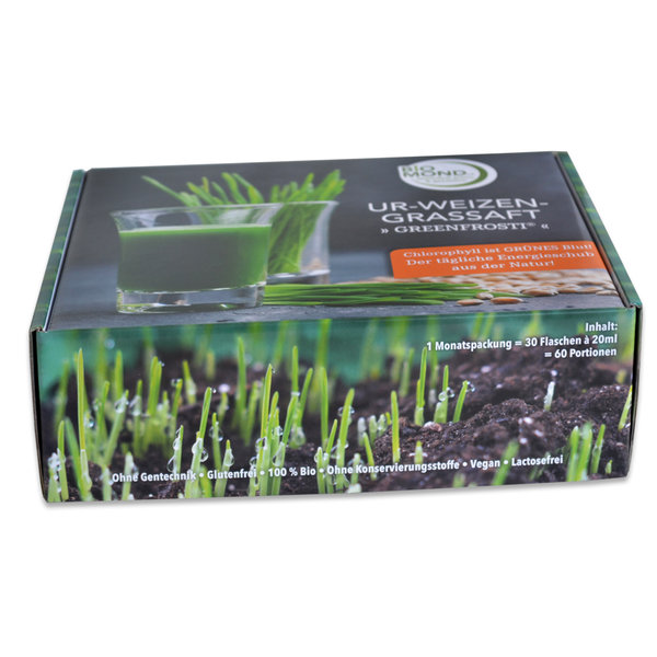 Bio Weizengrassaft Urweizen frisch *GREENFROSTI*  Rohkostqualität