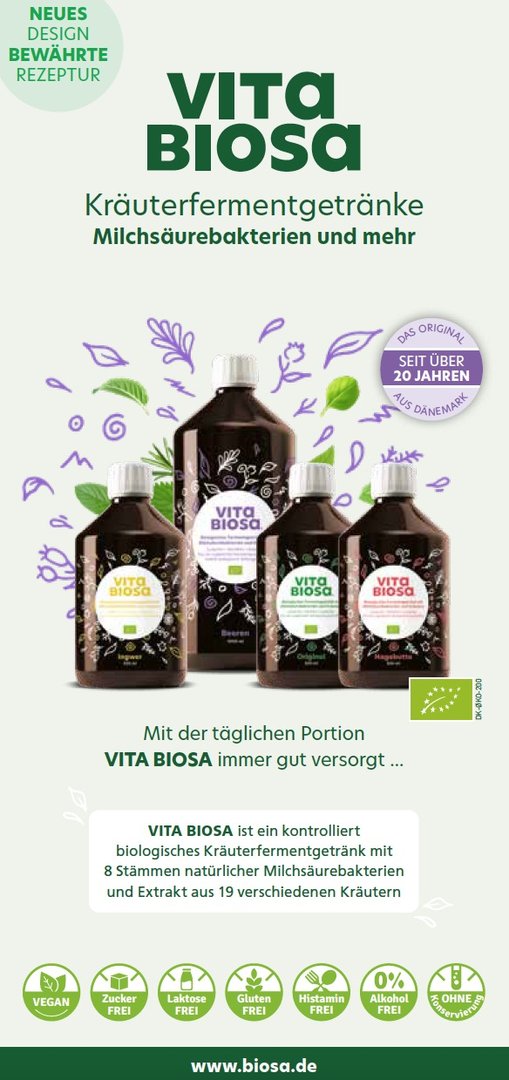 Vita Biosa Hagebutte 500 ml bio* + GRATIS Kristallsalz HALIT fein